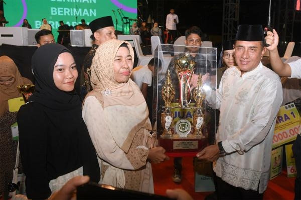 Penutupan Festival Seni Qasidah Tingkat Provinsi Sumut, Gubernur Minta Masyarakat Ramaikan Konser Islami